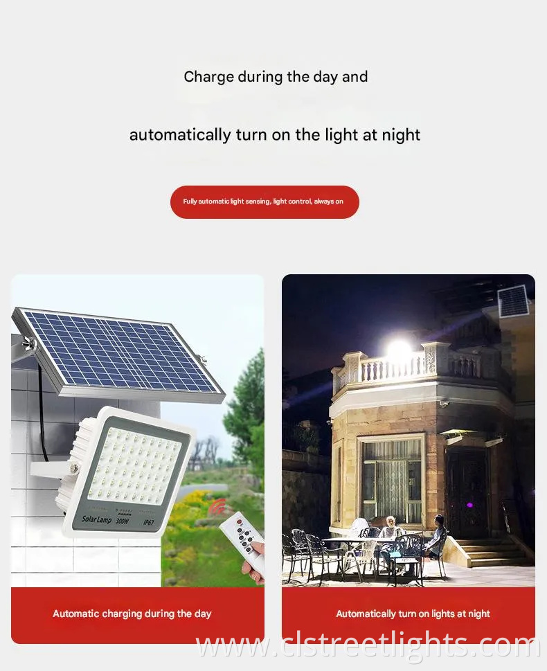LED Solar Floodlights, Ultra-Bright Outdoor Solar Lights, Energy-Saving Lighting